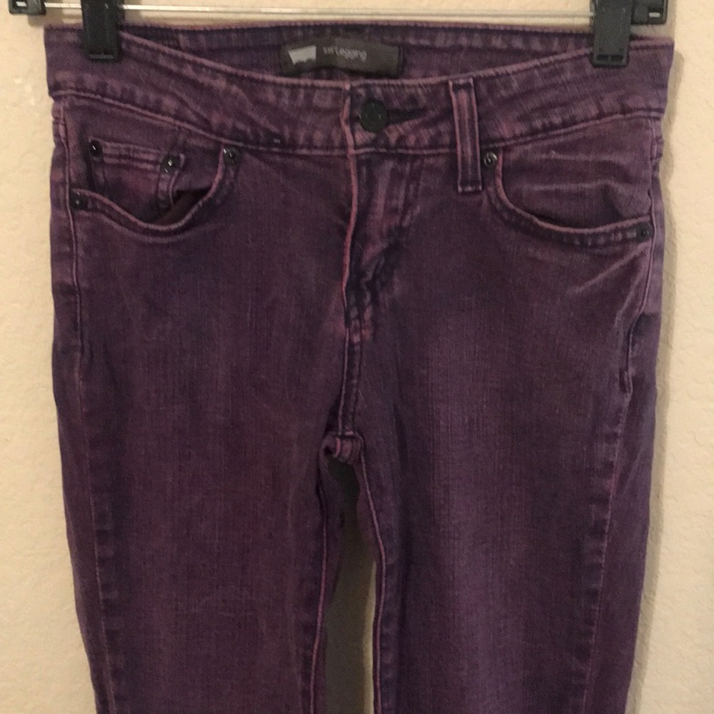 UNIQUE Purple Levi’s 535 Skinnies